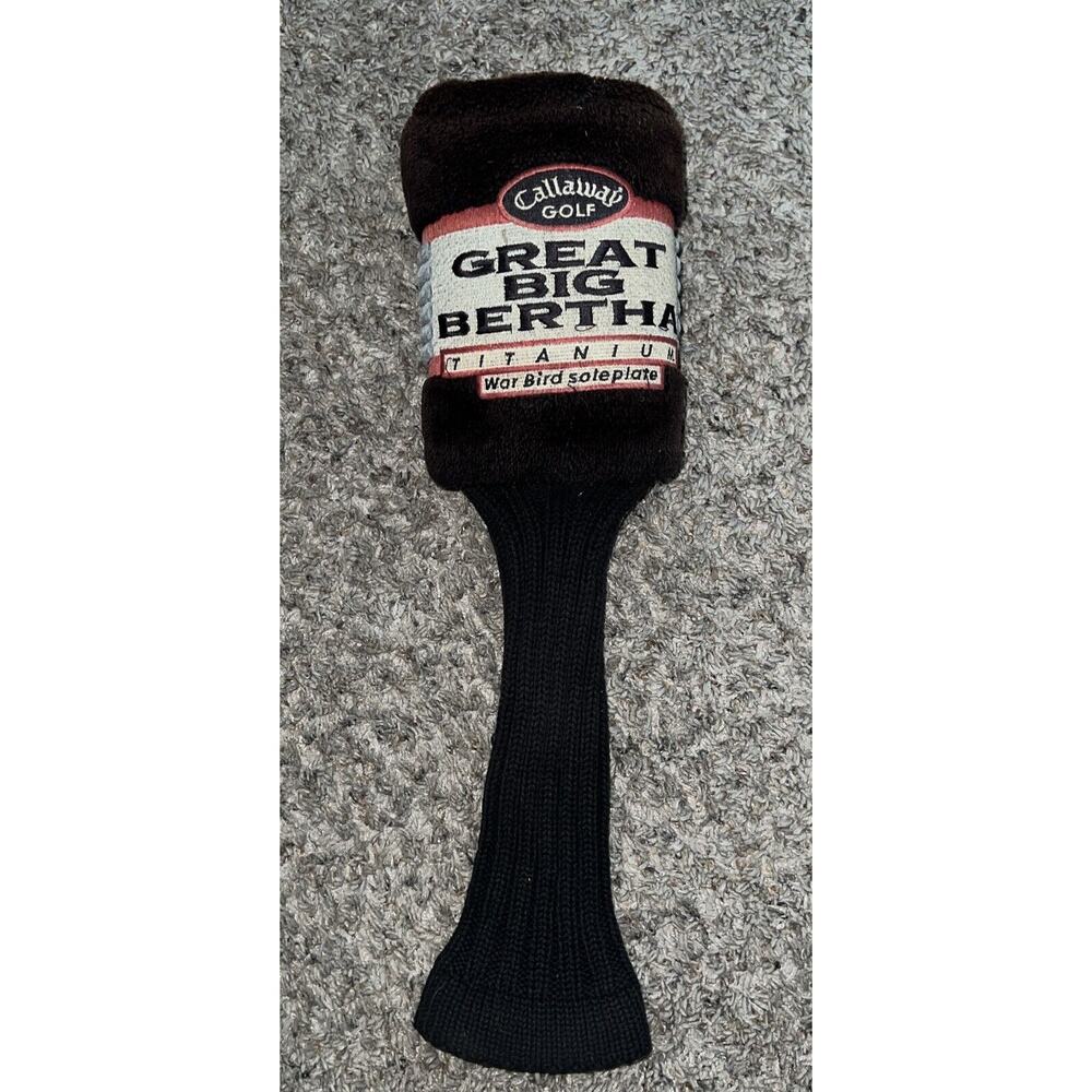 CALLAWAY GOLF CLUB HEAD COVER SOCK GREAT BIG BERTHA Sole Plate #1 WAR‎ BIRD